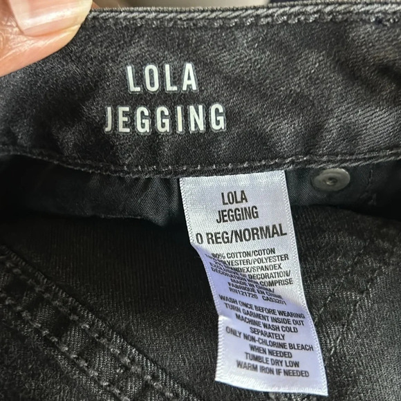 Aeropostale Faded Black Lola Jegging with metallic stud detail size 0 - Picture 5 of 5